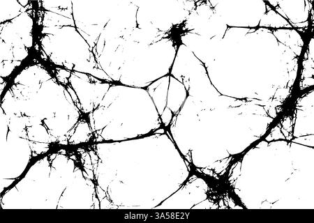 Vector grunge texture with crack overlay on distressed wall. Stone pattern and rough concrete surface. Stock Vector