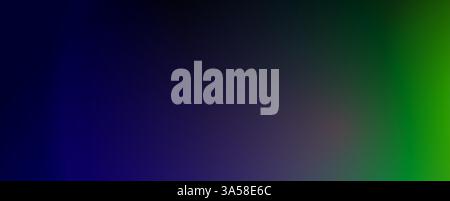Background with trendy gradient and noise. Black and green and dark blue and gray colors. Glare from lenses, overlay texture. Vector banner with dust Stock Vector