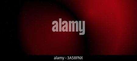 WebBackground with trendy gradient and noise. Red and black colors. Glare from lenses, overlay texture. Vector banner with dust and smooth color Stock Vector