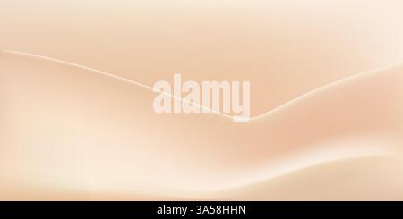 Elegant abstract sublte beige gradient. Ecru and beige colors. Simple soft background. Vector Texture. Stock Vector