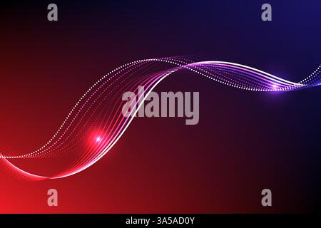 Abstract background blue and red line pattern luxury premium. vector illustration Stock Vector
