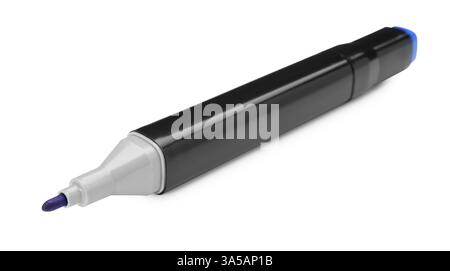 One double sided marker isolated on white Stock Photo