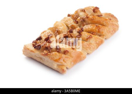 Studio shot of maple and pecan plait cut out against a white background Stock Photo