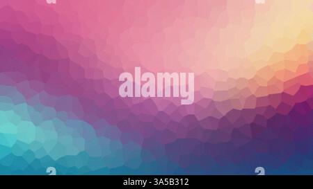 Pink and blue low poly crystal background forming an abstract design Stock Photo