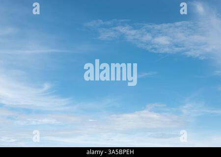 Blue Sky and Clouds Background. Stock Photo