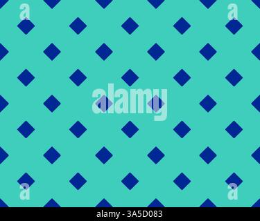 A geometric pattern featuring alternating diamond shapes in dark blue and teal colors, creating a visually appealing design. Stock Photo