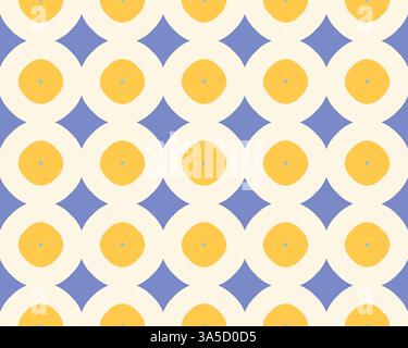Seamless repeating pattern of cheerful yellow suns with smiling faces ...