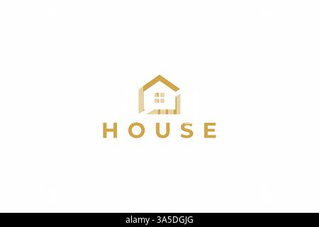 Simply House Logo Developer Property Architecture Home Minimalist Stock Vector