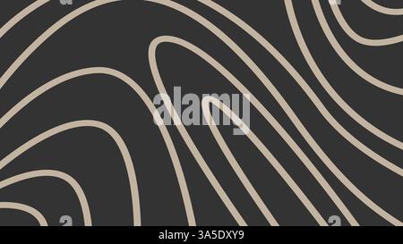 A sleek black and beige vector design with wavy zebra stripes. Perfect for wallpaper, fabric, or decor. Seamless, modern, and wild! Stock Vector