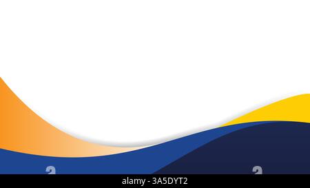Modern abstract blue wave vector background. Perfect for business, banners, brochures, and web design. Smooth curves, vibrant colors. Stock Vector