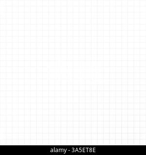 White grid paper background, empty chekered sheet. Ideal for notepad, school, drafting, educational materials. Vector illustration Stock Vector