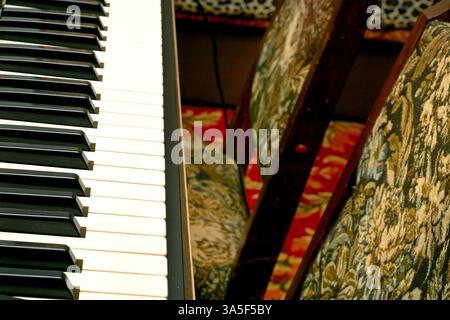 vocal or instrumental sounds or both combined in such a way as to produce beauty of form, harmony Stock Photo