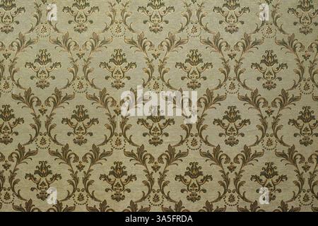 Victorian style vintage pattern on wall. Ornamental background wallpaper. Pastel tones Stock Photo