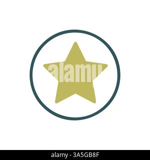 Add to favorites vector isolated icon, star symbol. Graph symbol for music and sound web site and apps design, logo, app, UI Stock Vector