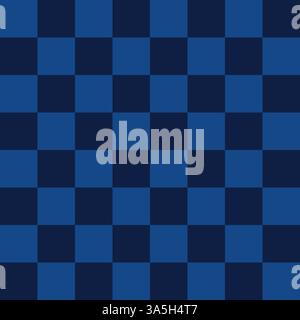 Light blue and dark blue chess board art Stock Vector