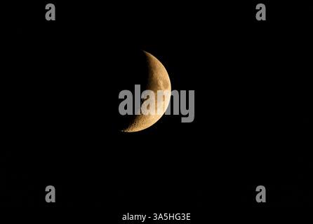 Crescent Moon Stock Photo