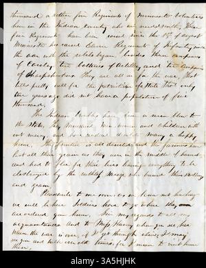 In his 1862 letter from Fort Ridgely, Lieutenant Thomas van Etten ...
