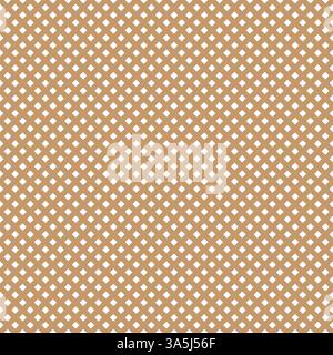 Seamless white square boxes pattern on brown background for wallpaper, texture, web, blog, print or graphic design. Stock Vector