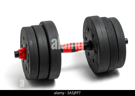 Dumbbells isolated on white background. Sport equipment Stock Photo