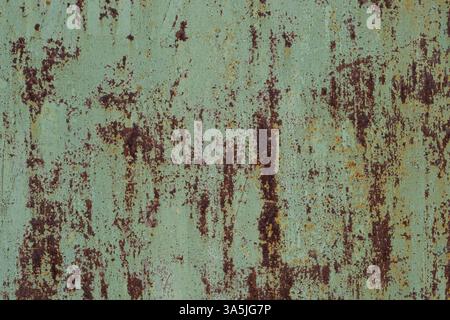 Old green rusty metal texture background. Old grunge rusty metal texture Stock Photo