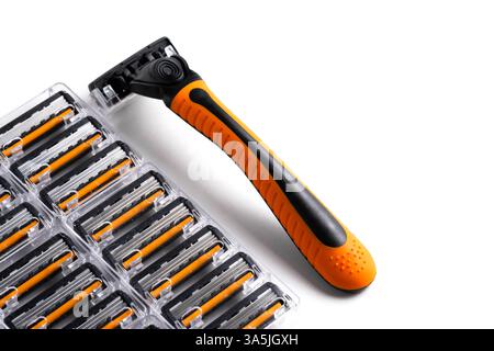Razor isolated on a white background Stock Photo