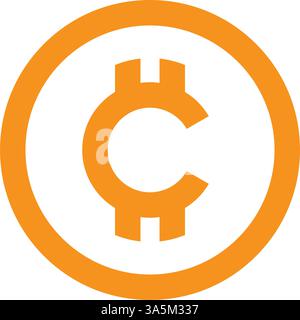 Illustration and icon Cryptocurrencies Stock Vector
