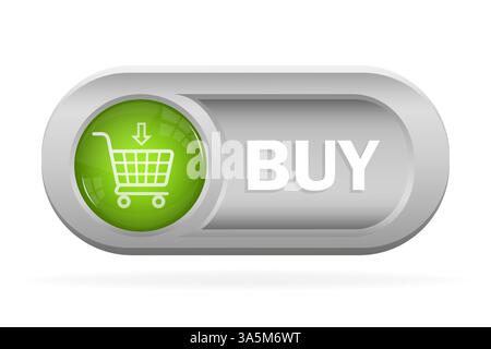 Buy now button for banner design. Arrow icon set. Web,modern design. Round button. Vector infographics. Stock Vector
