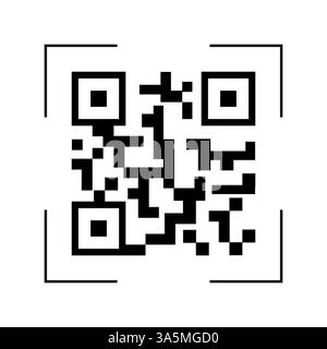 Scanning in flat style on white background. Flat vector infographic. Online payment. Telephone icon. Stock Vector