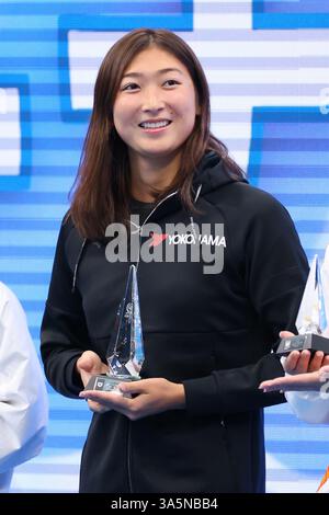 Tokyo Aquatics Centre, Tokyo, Japan. 20th Mar, 2025. (L-R) Shiho