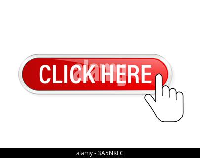 Click, great design for any purposes. Hand drawn vector sketch. Cursor icon. Click arrow. Vector illustration, flat design. Stock Vector