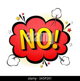 No pop, great design for any purposes. Abstract art. Vector white background Stock Vector