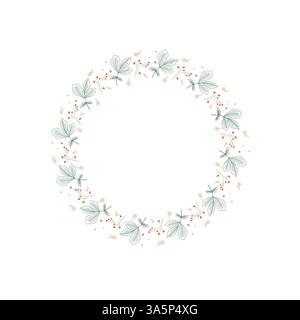 Floral frame in sketch style on white background. Floral sketch. Vintage frame logo. Hand drawn. Line icon. Line art. Vector design. Stock Vector