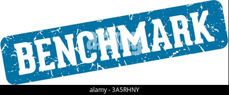 benchmark stamp. benchmark rectangular sign isolated on transparent background Stock Vector