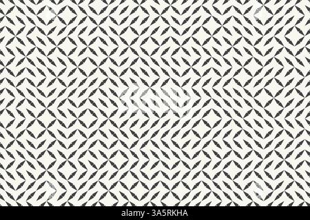 Monochrome technology background, abstract geometric bg with random placed design elements, seamless vector pattern intricate connected shapes in chao Stock Vector