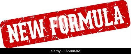 new formula stamp. new formula rectangular sign isolated on transparent background Stock Vector
