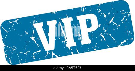 vip stamp. vip rectangular sign isolated on transparent background Stock Vector