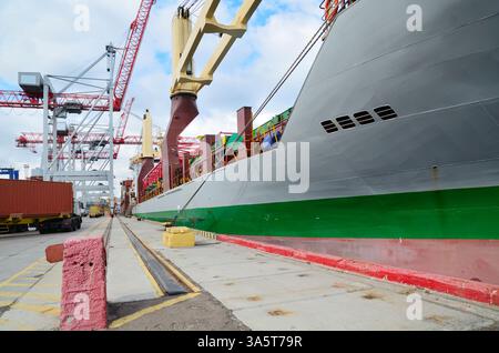 Container terminal Stock Photo