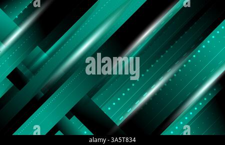Green background with diagonal lines and gradient,simple polygonal elements, medical, business, technology or science design, Stock Vector