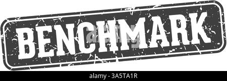 benchmark stamp. benchmark rectangular sign isolated on transparent background Stock Vector