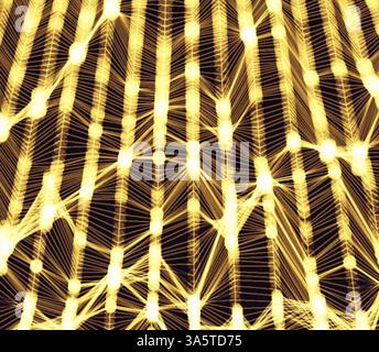 Lattice Structure. Science or Technology Background. Graphic Design. 3D Grid Surface. Abstract  Vector Illustration. Stock Vector