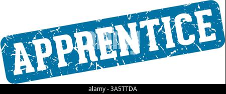 apprentice stamp. apprentice rectangular sign isolated on transparent background Stock Vector