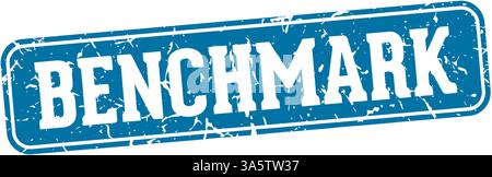 benchmark stamp. benchmark rectangular sign isolated on transparent background Stock Vector