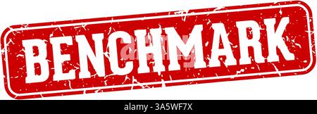 benchmark stamp. benchmark rectangular sign isolated on transparent background Stock Vector