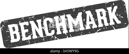 benchmark stamp. benchmark rectangular sign isolated on transparent background Stock Vector