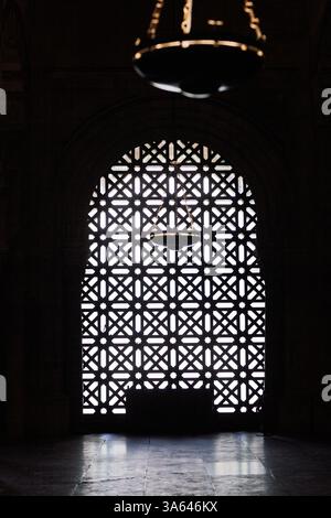 Islamic traditional patterns, window with sunlight, part of Sheikh ...