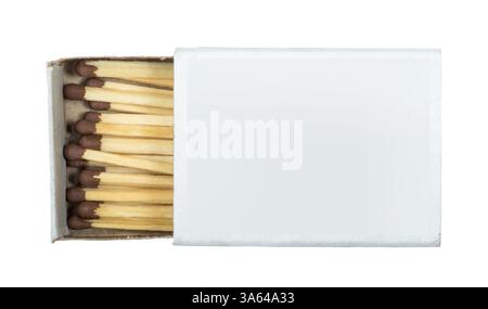 White isolated matches and matchsticks. Studo shot Stock Photo