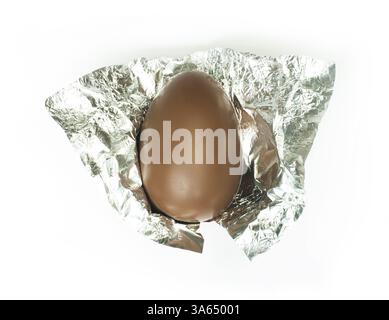 Chocolate Easter Egg in pack Stock Photo