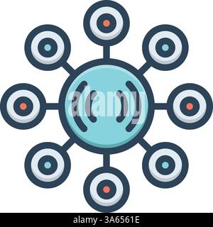 Icon for network, connection Stock Vector