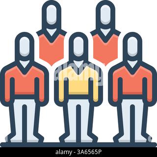Icon for community, socializing Stock Vector