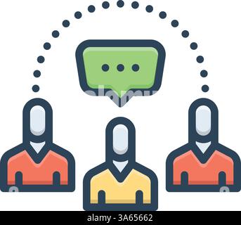 Icon for socializing, society Stock Vector